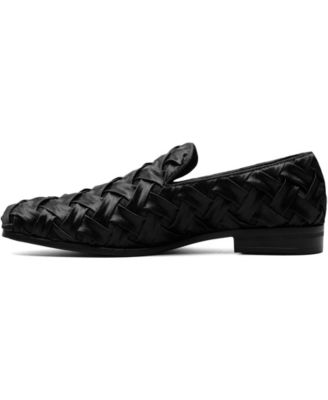 Men's Savoir X-Cross Satin Slip-On Loafers