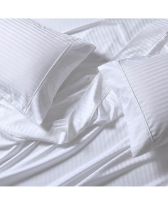 Low Profile (7-10 inches) 608 Damask Stripe Sheet Set USA, Queen