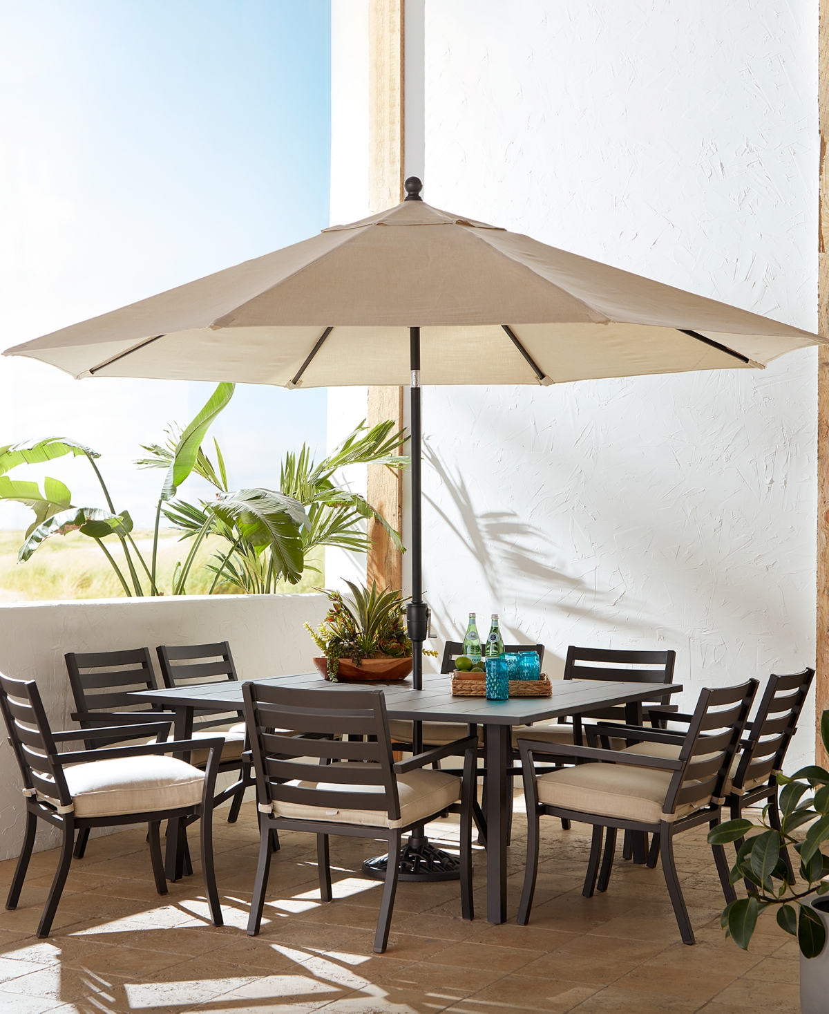 Astaire Outdoor 9-pc Dining Set (64