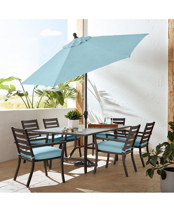 Agio Astaire Outdoor 7pc Dining Set (84x42" table + 6 dining chairs