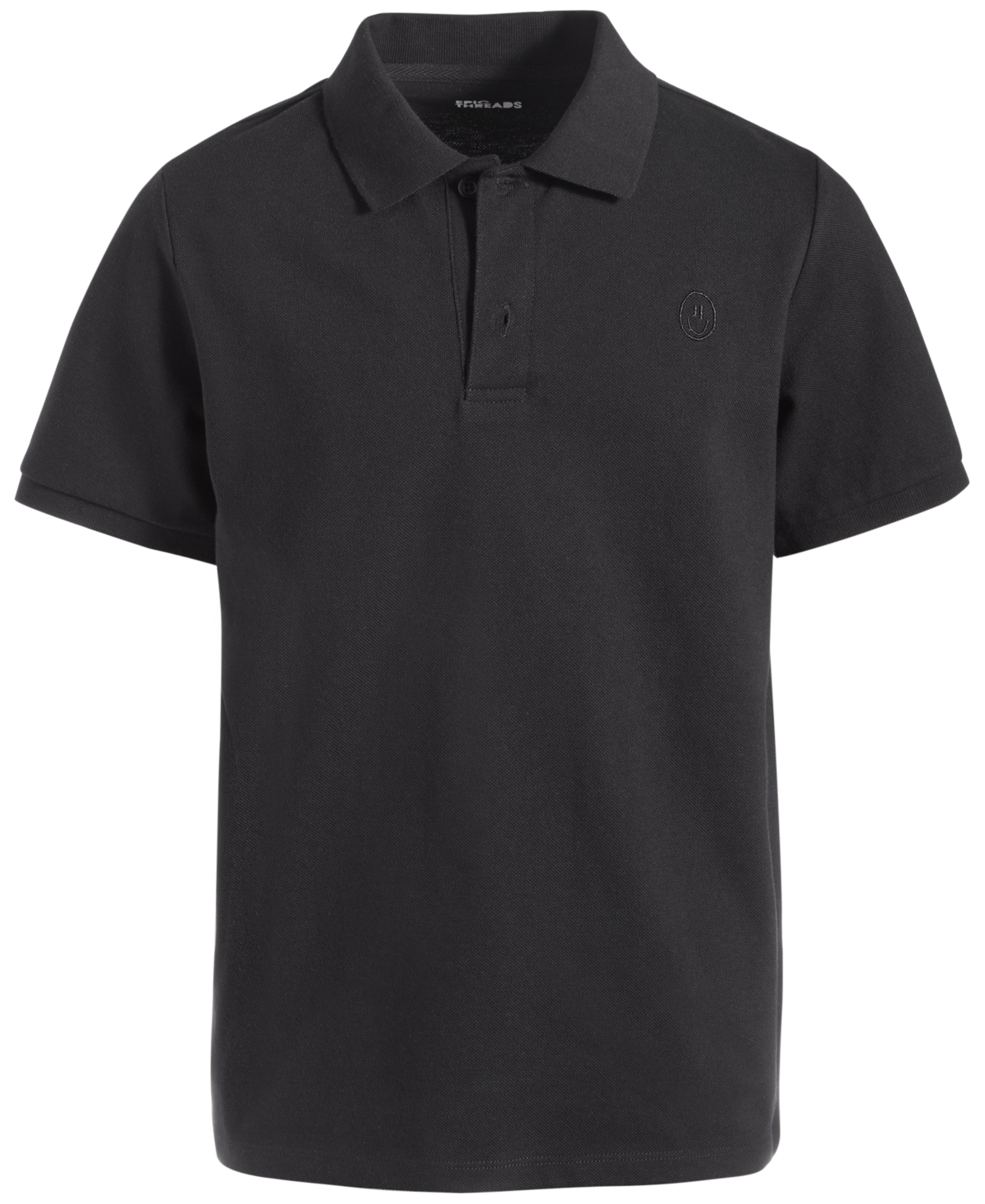 Epic Threads Big Boys Smile Icon Polo Shirt, Created For Macy's In Deep Black