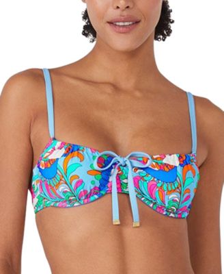 Lucky Brand Cali Casual Printed Bralette Bikini Top - Macy's