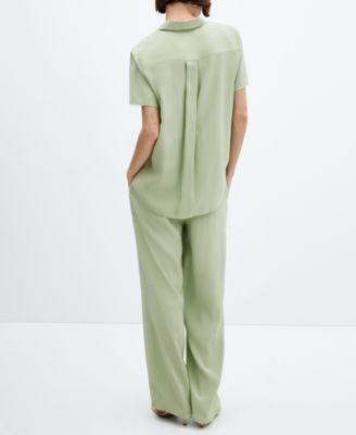 Women's Short-Sleeve Button-Down Shirt