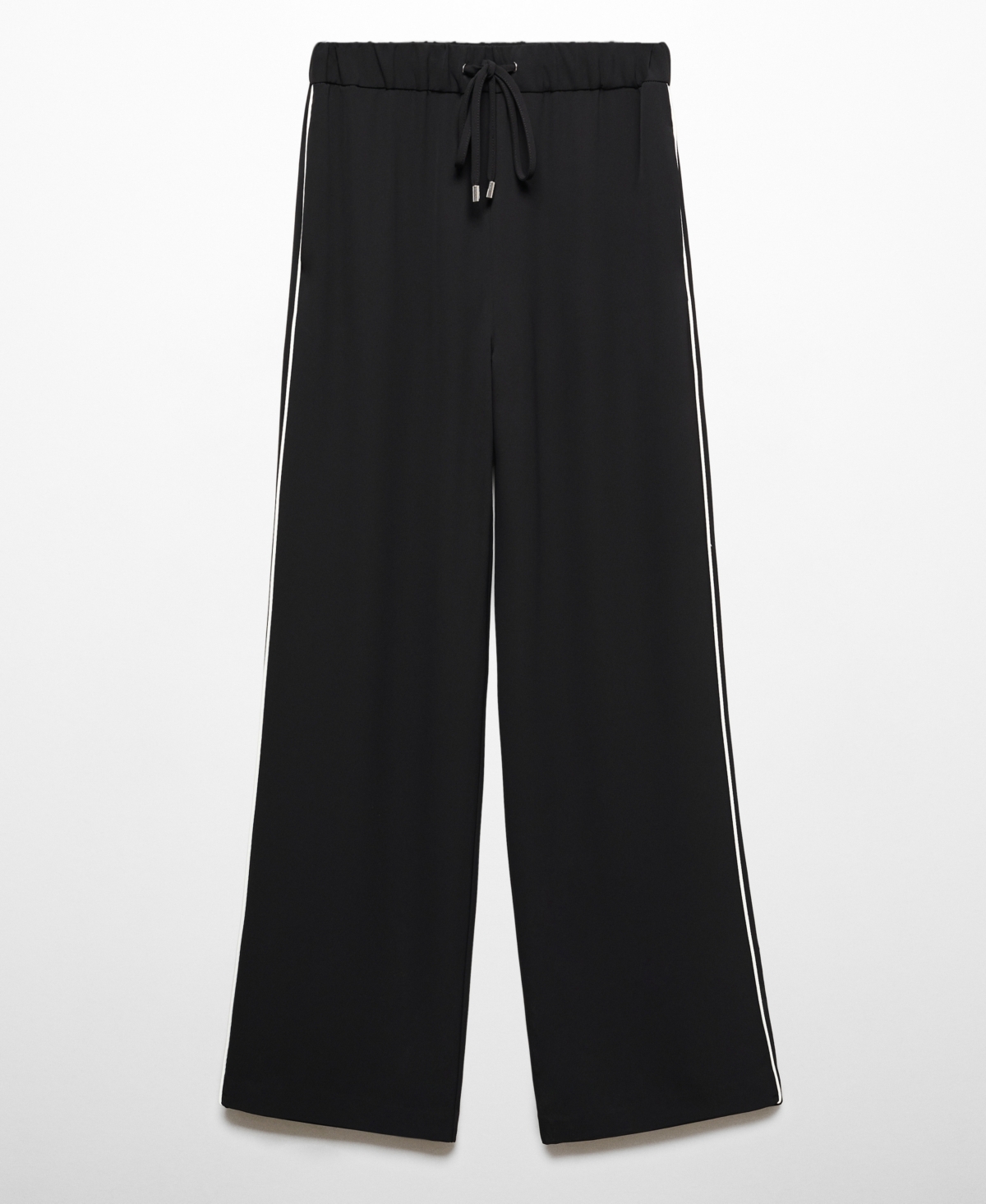 Shop Mango Women's Elastic Waist Pants In Black