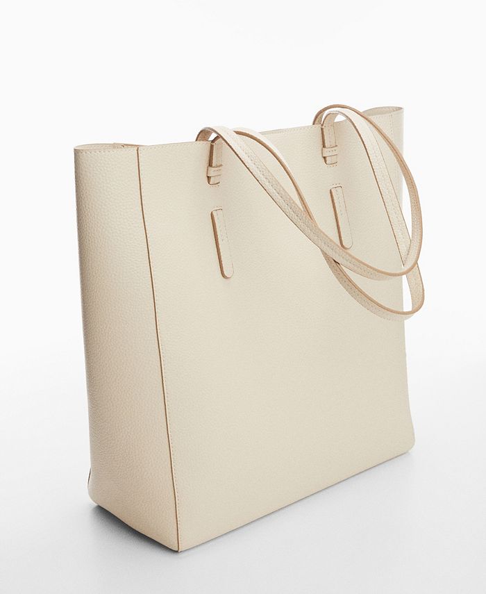 MANGO Women's Leather-Effect Shopper Bag - Macy's