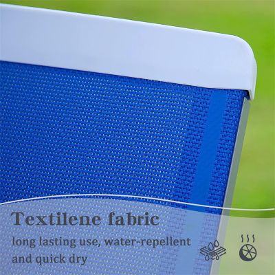 Streamdale Adjustable Aluminum Pool Lounge Set, Blue