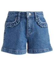  Girl Toddler Soccer Shorts Elastic Ruffled Waist Short Pants  Girls Lace Lace Denim Shorts Foreign (Blue, 6-12 Months): Clothing, Shoes &  Jewelry