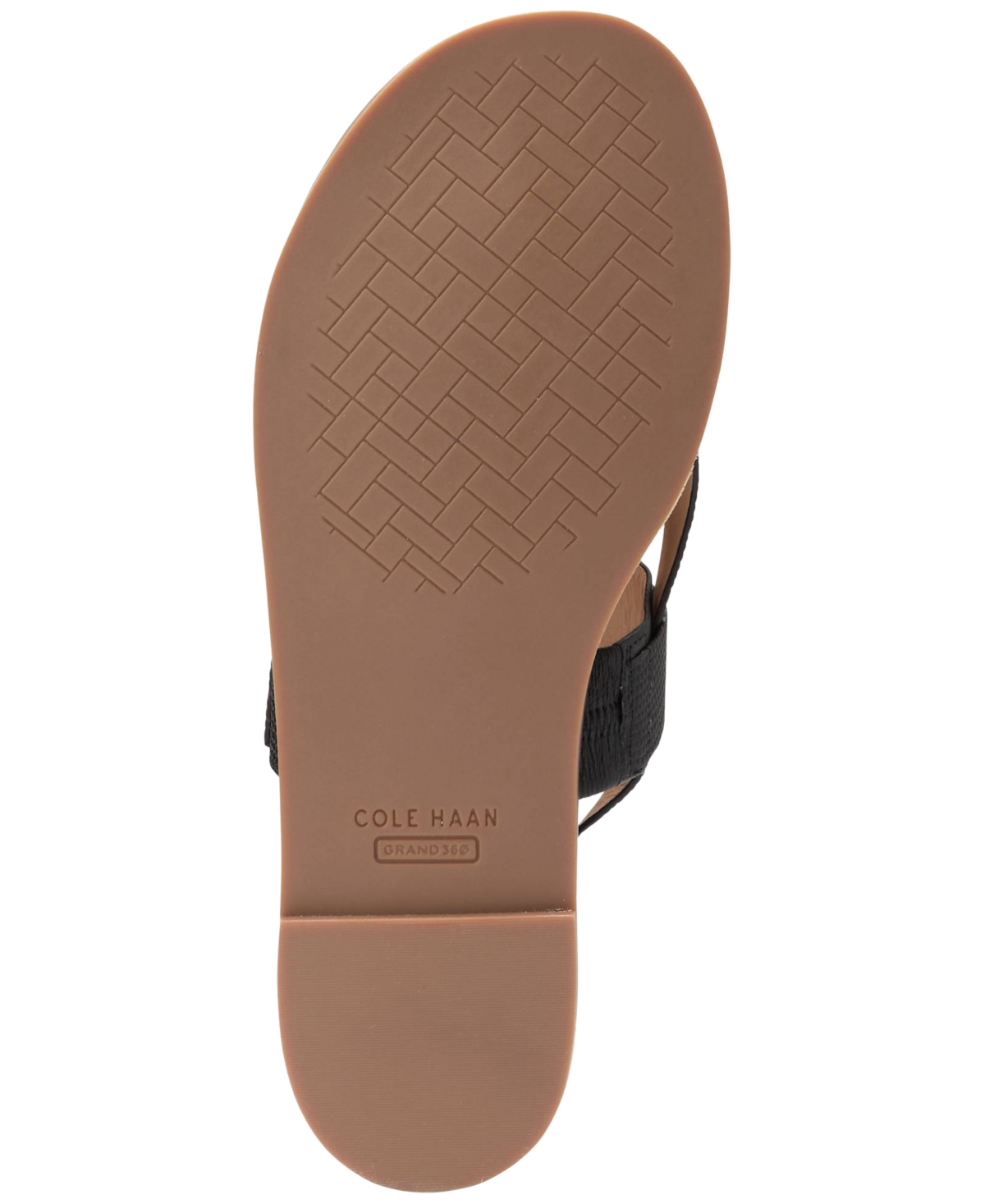 Shop Cole Haan Women's Anica Lux Buckle Flat Sandals In Pecan Leather
