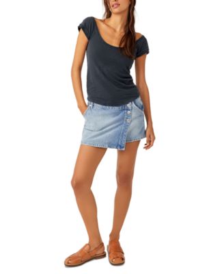 Free People - Women's Cotton 'Bout Time Scoop-Neck Tee