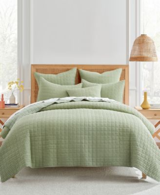 Mills Waffle Textured 3-Piece Quilt Set, King/California King