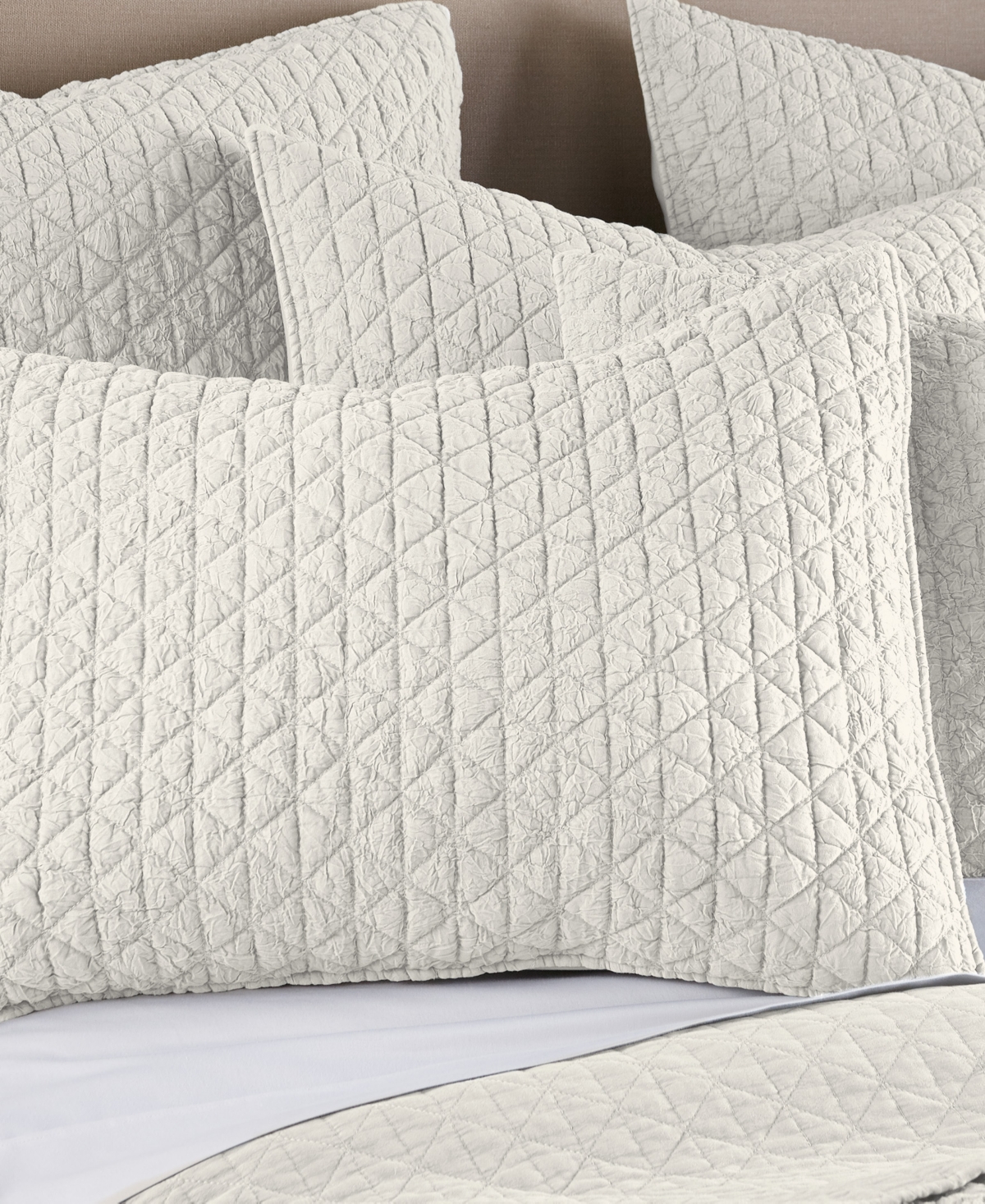 Levtex Homthreads Rowan Enzyme Wash 3-pc. Quilt Set, King/california King In Cream