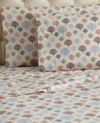 Micro Flannel&reg; Printed 4-Pc. Sheet Set, Full