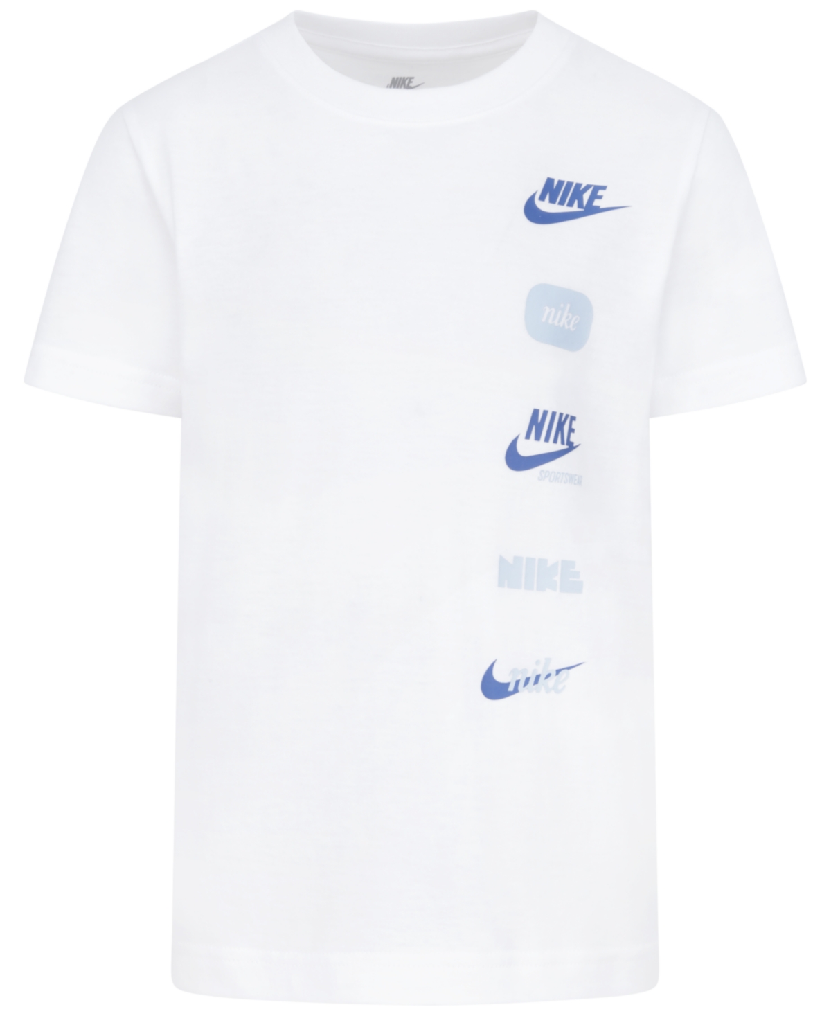 Shop Nike Toddler Boys Club Plus Badge Short Sleeves T-shirt In White