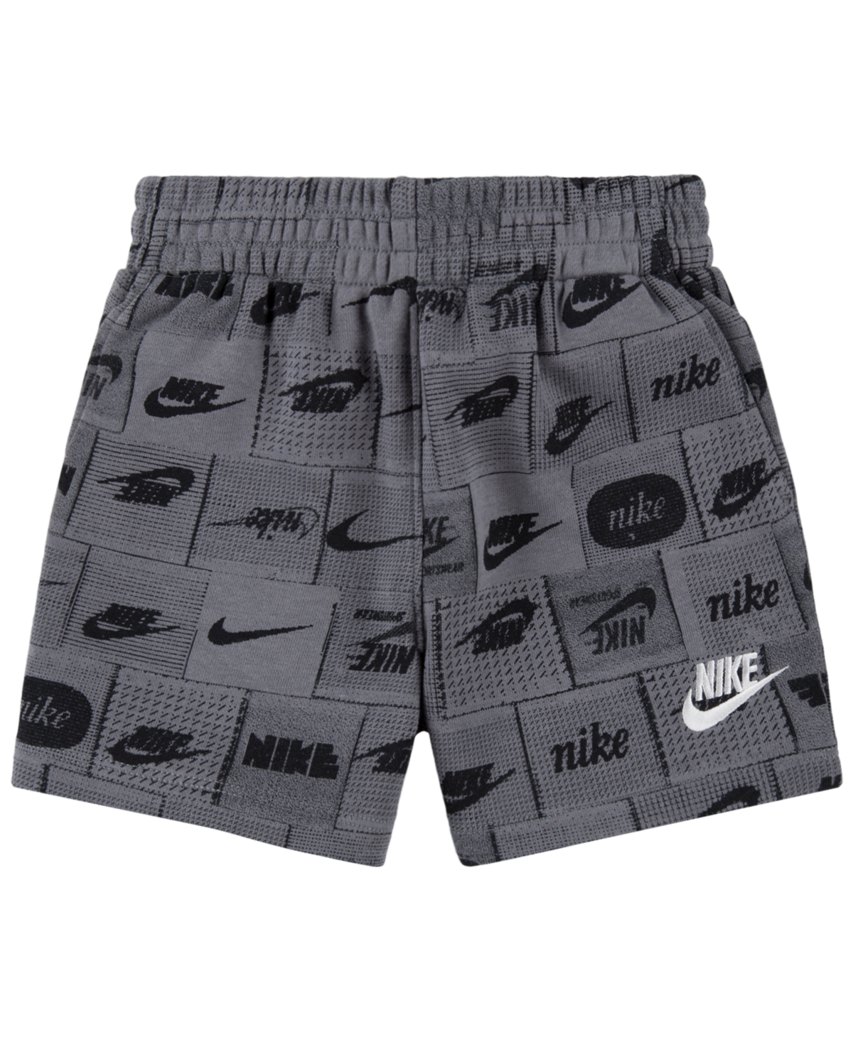 Shop Nike Little Boys All-over Print Shorts In Smoke Gray