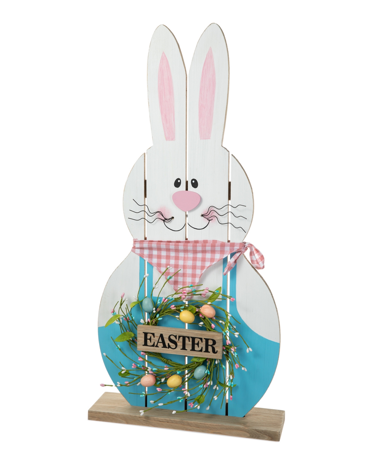 30" H Easter Wooden Bunny Porch Decor - Multi