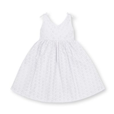 Girls' Sleeveless Bow Shoulder Swing Dress, Kids