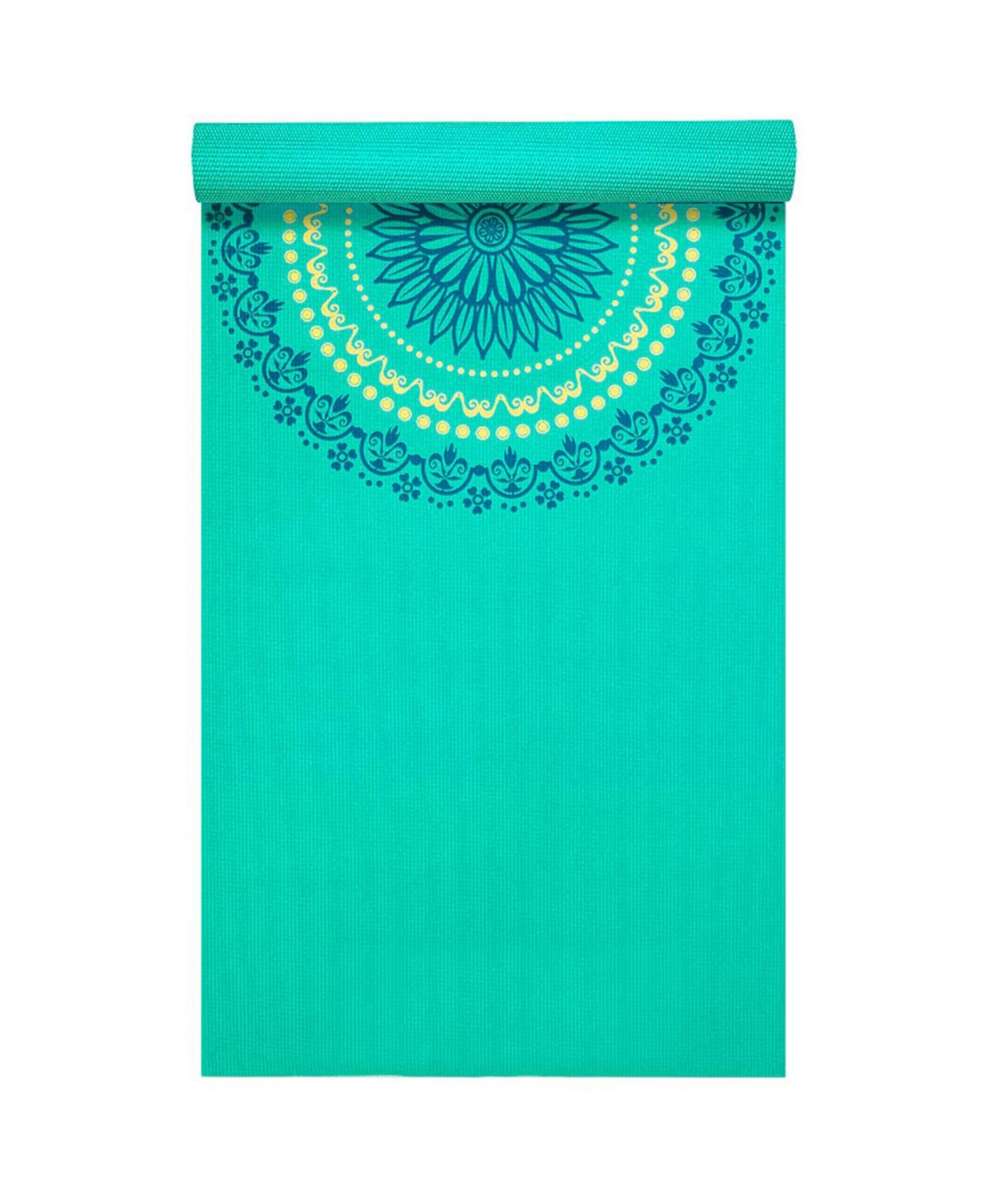 Printed Yoga Mat, 3/16" (5mm), 72" - Blue