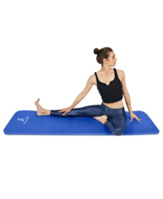 Extra Thick Yoga and Pilates Mat with Sling, 1"
