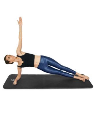 Extra Thick Yoga and Pilates Mat with Sling, 1"