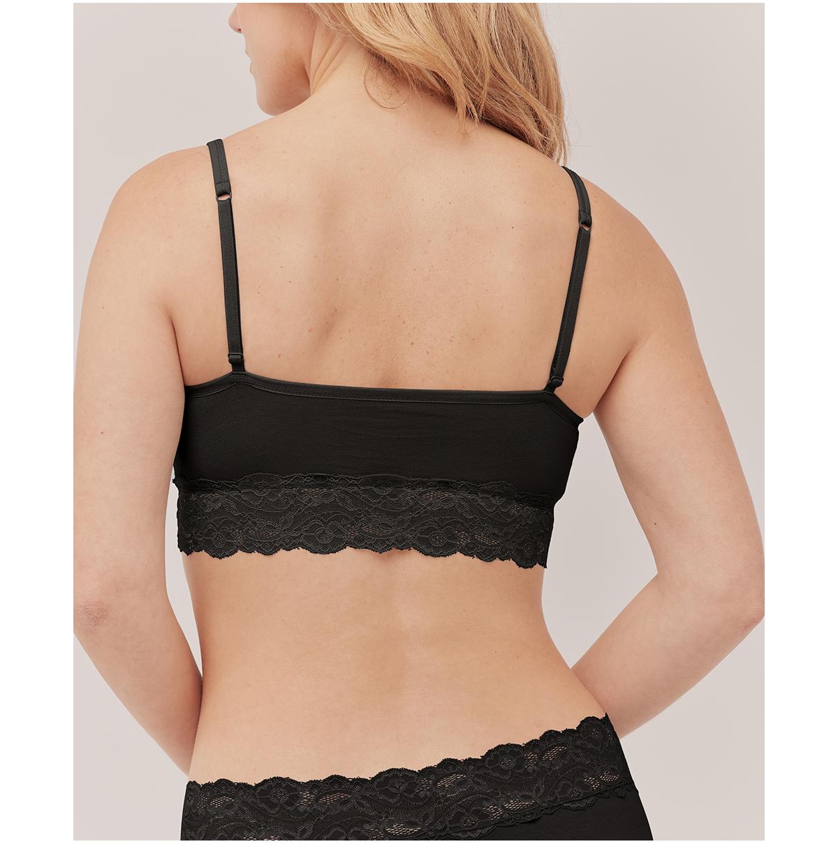 Pact Plus Size Cotton Lace Smooth Cup Bralette