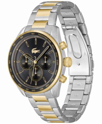 Men's Boston Chronograph Two-Tone Stainless Steel Bracelet Watch 42mm