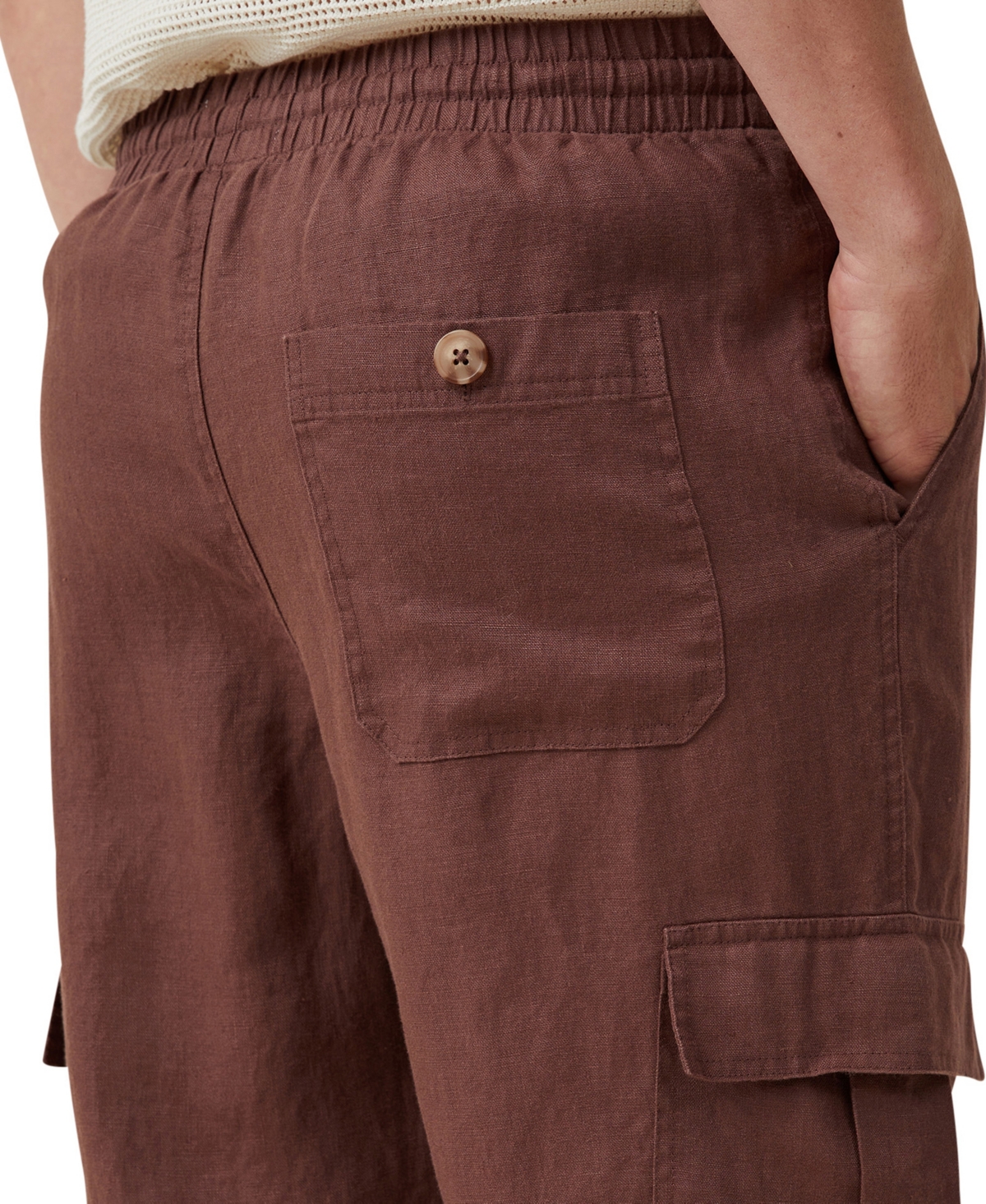 Cotton On Men's Cargo Linen Pants
