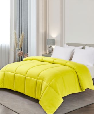 Color Hypoallergenic Down Alternative Light Warmth Microfiber Comforter, Twin