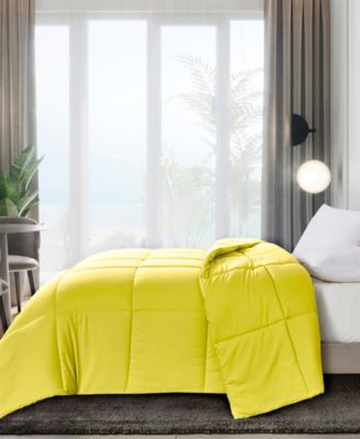 Color Hypoallergenic Down Alternative Light Warmth Microfiber Comforter, Full/Queen
