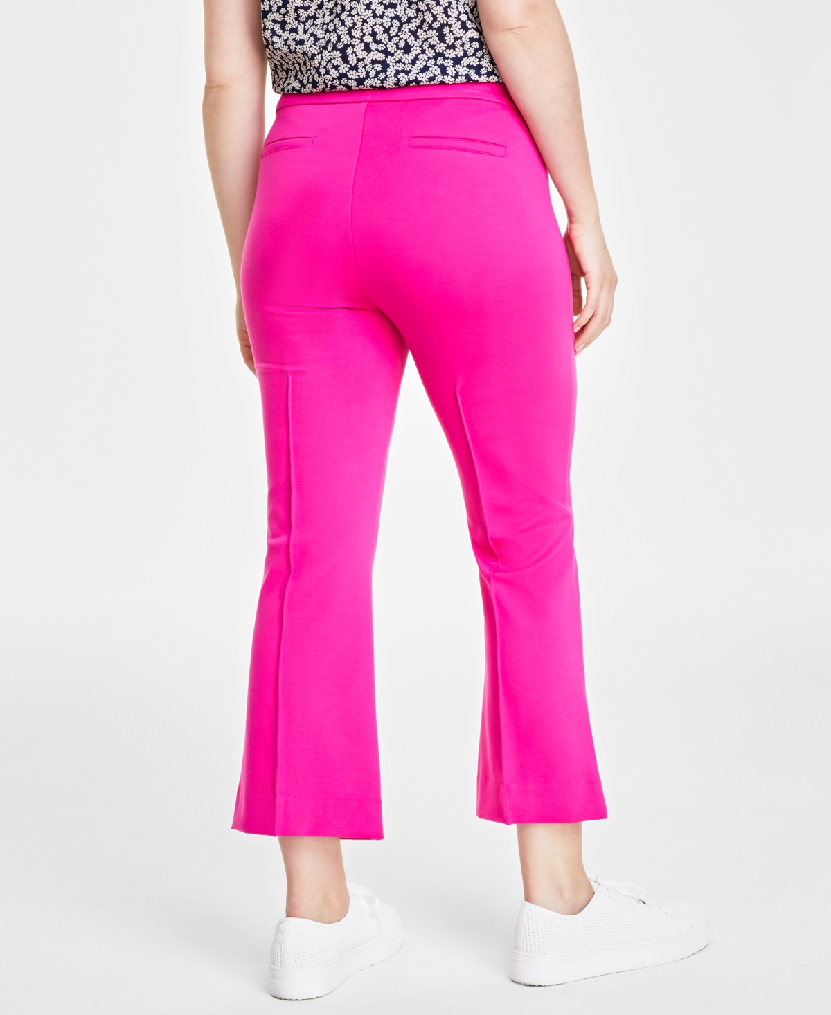 On 34th Women's Ponte Kick-Flare Ankle Pants, Regular and Lengths, Created for Macy's