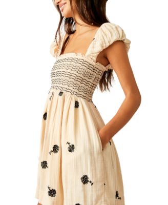 Women's Cotton Tory Embroidered Mini Dress