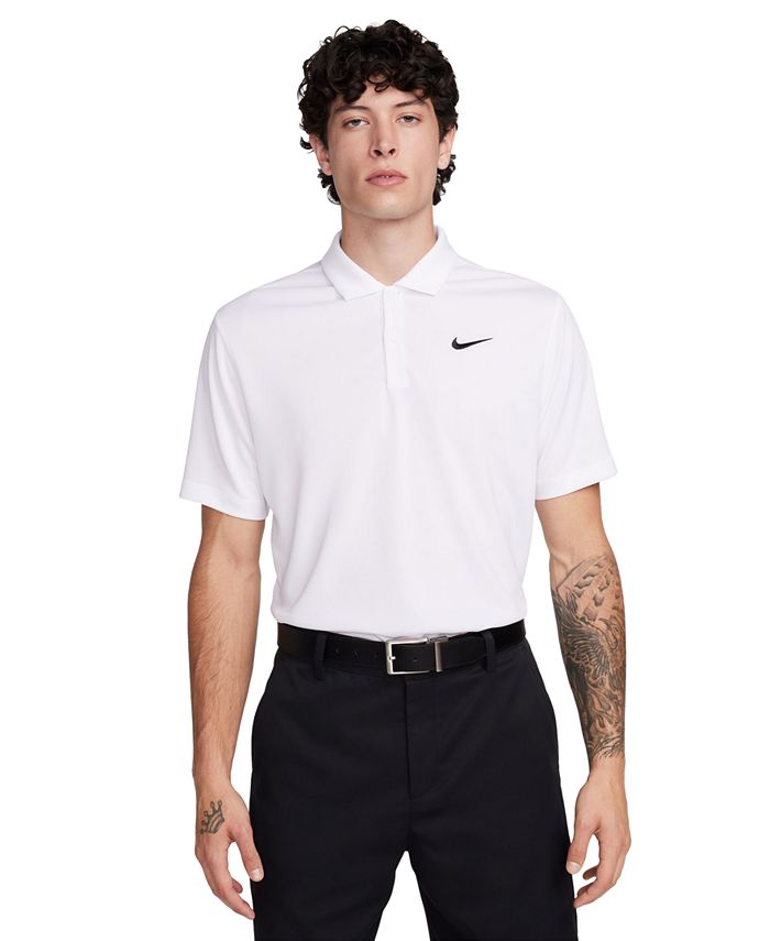 Nike Fairway Fresh Men's Dri-FIT Loose Short-Sleeve Golf Polo - Pacific Blue/White main image 0