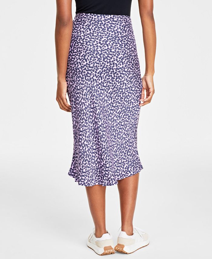 On 34th Women's Petal-Print Midi Slip Skirt, Created for Macy's - Macy's