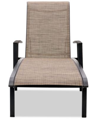 Wythburn Mix and Match Sleek Sling Outdoor Chaise Lounge, Created for Macy's