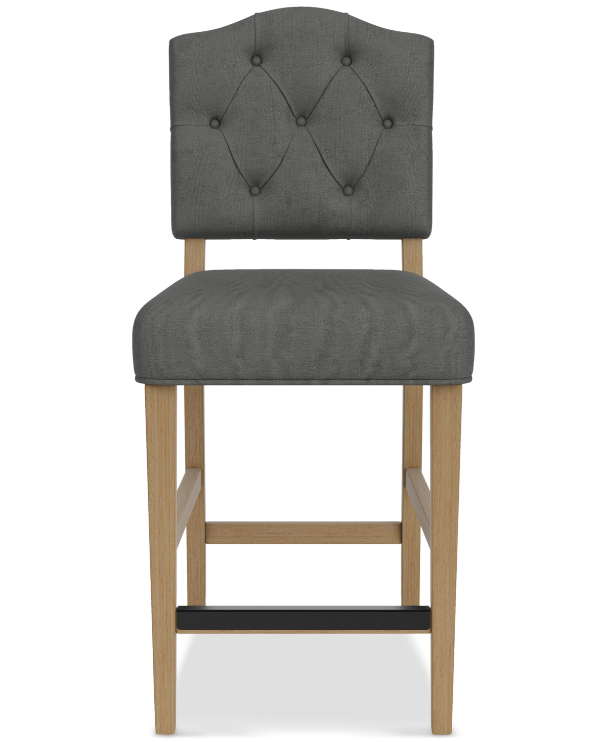 Macy's 5pc Counter Height Dining Set (davie Rectangular Table & 4 Jesilyn Stools) In Slate