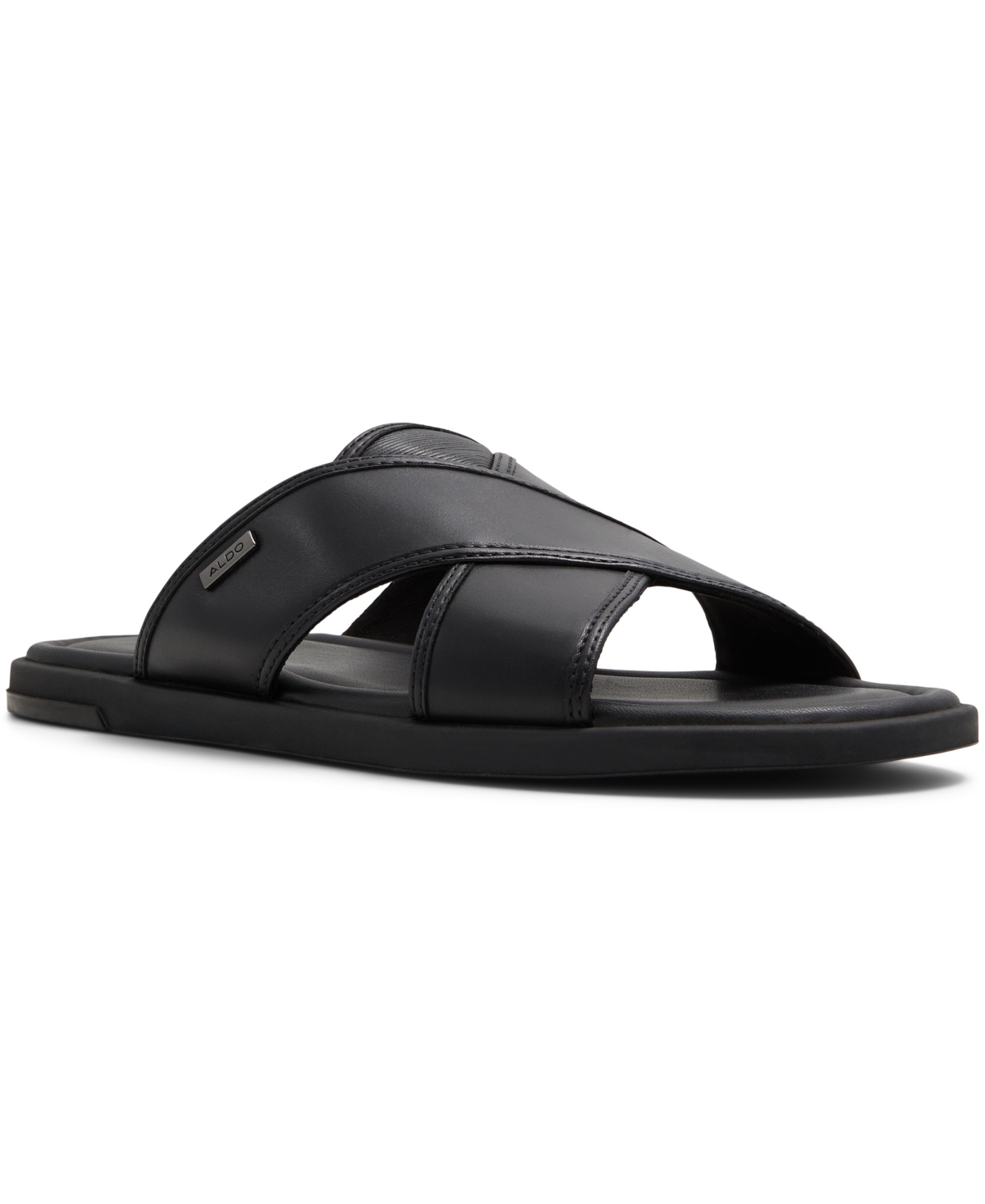 Shop Aldo Men's Olino Flat Sandals In Black