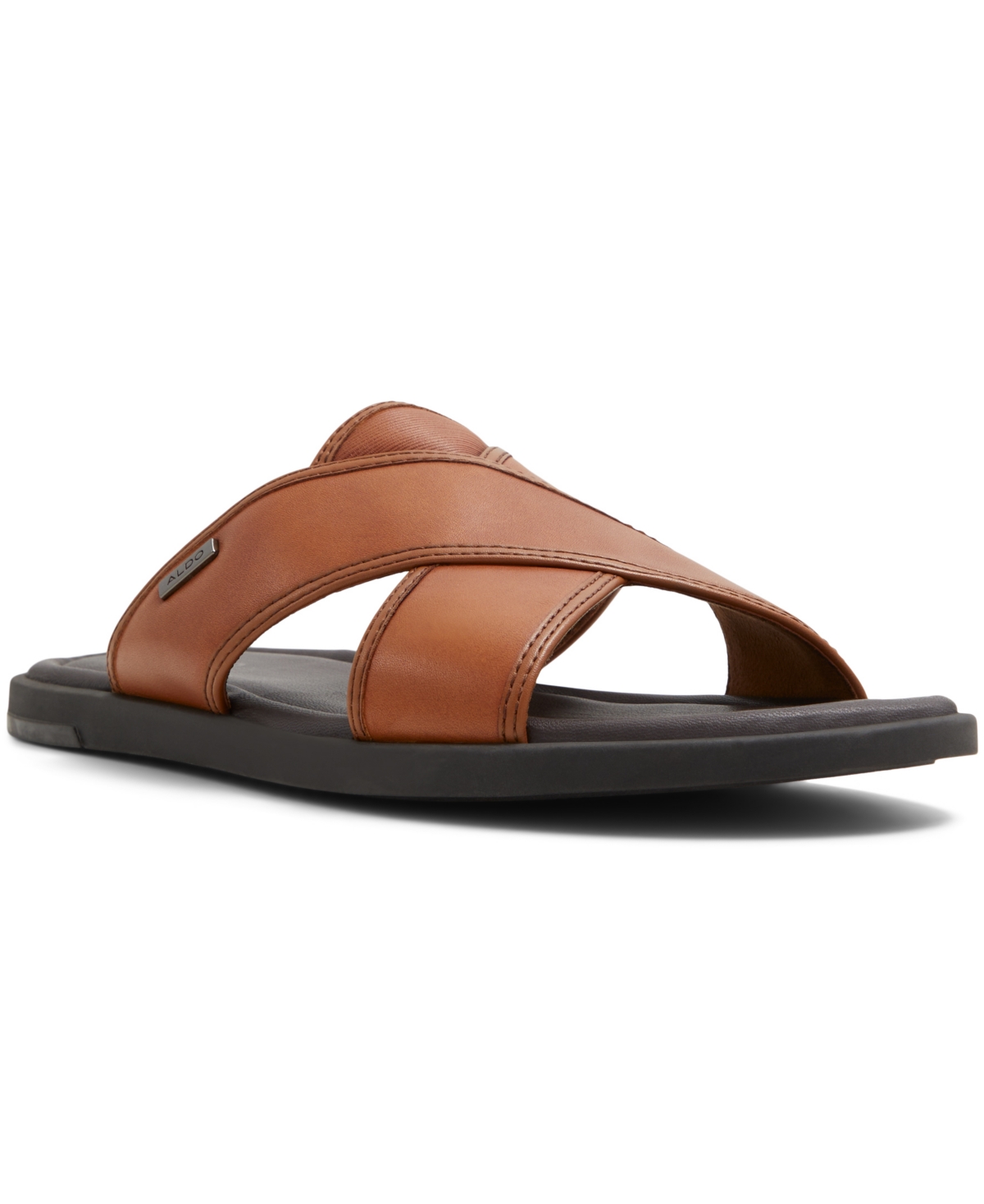Aldo Men's Olino Flat Sandals In Cognac