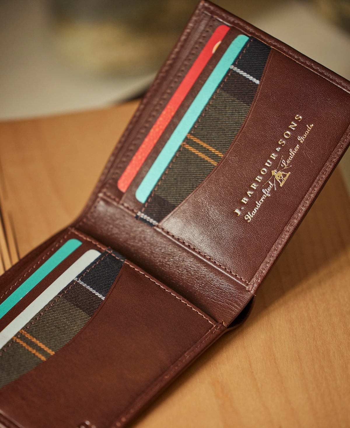 Barbour Men's Laire Leather Rfid Card Holder -clas