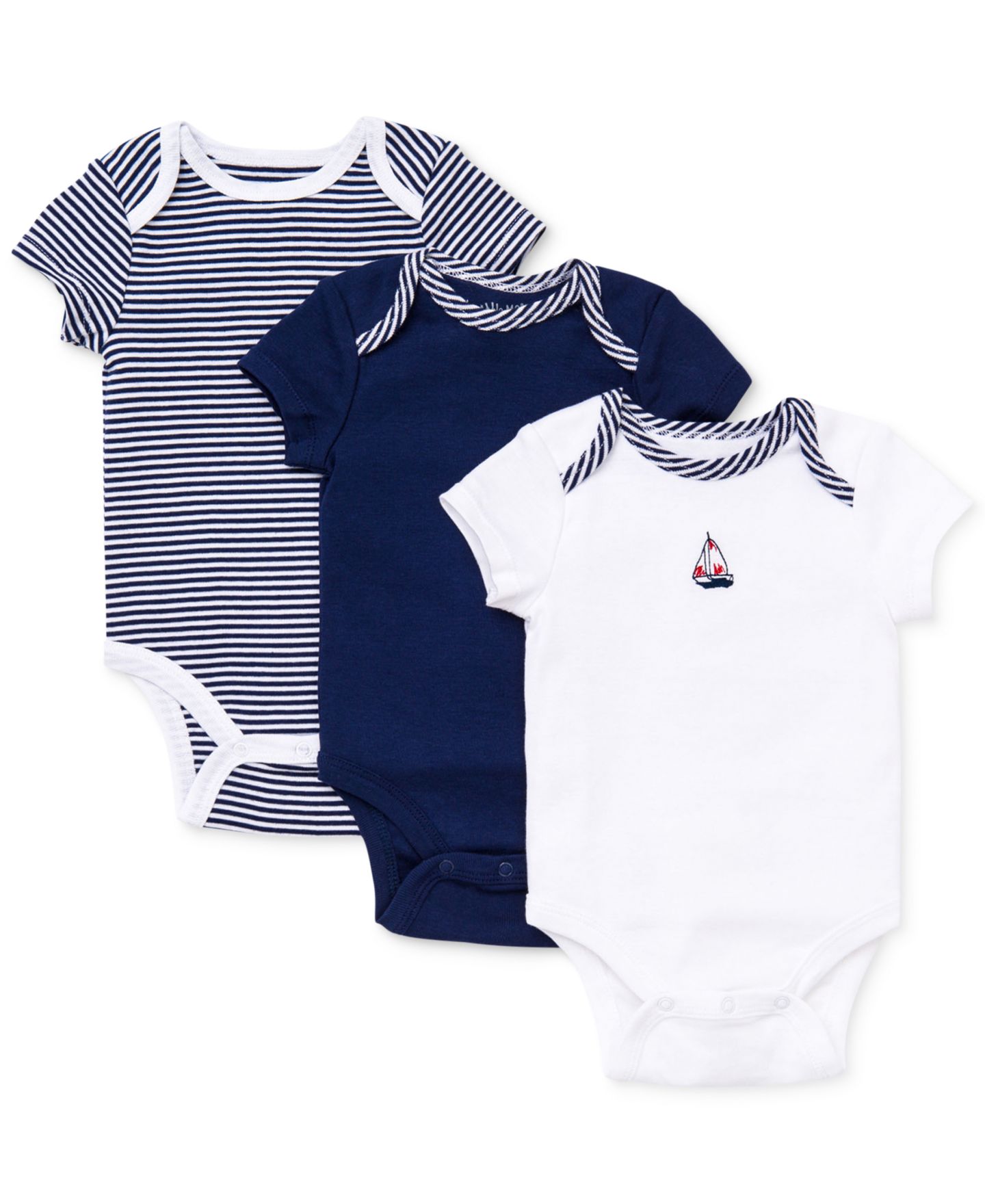 Боди Sleeved — Little Me, цвет: Тёмно-синий разноцветный — фото 1
