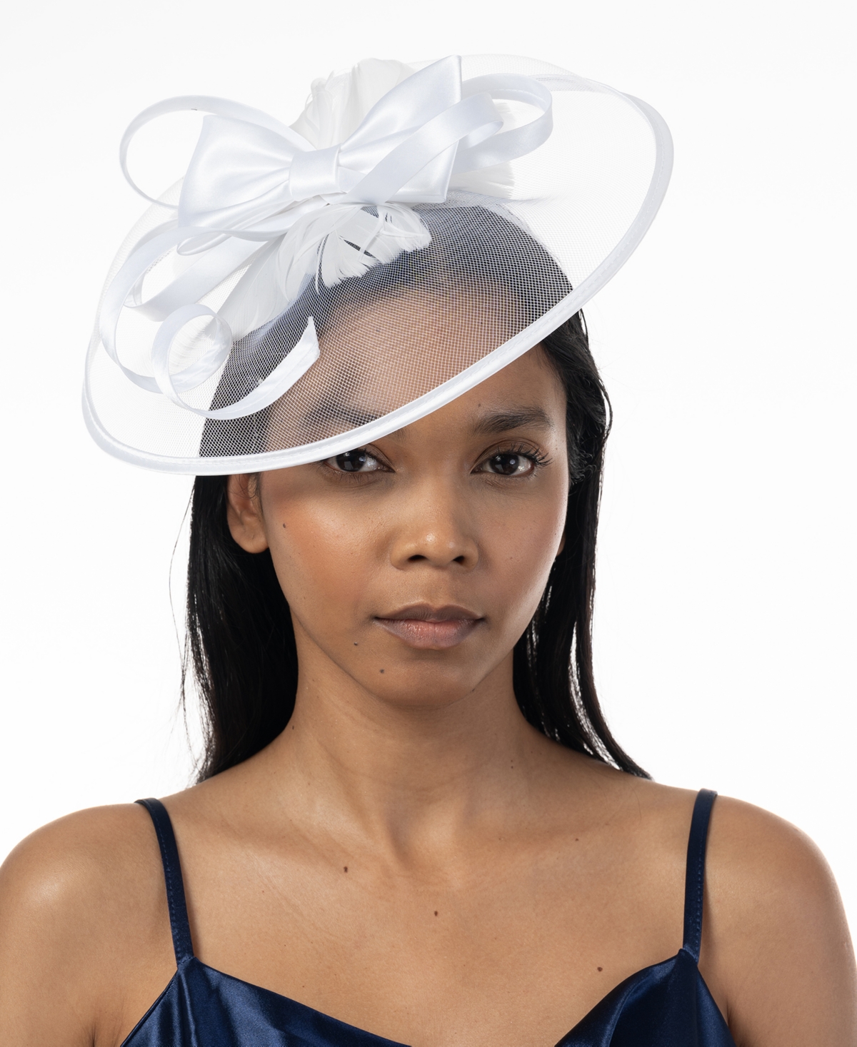 Shop Bellissima Millinery Collection Women's Net Fascinator In White