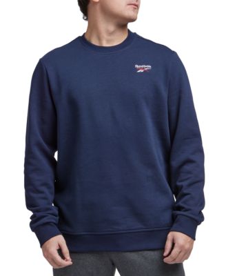Reebok - Men's Identity Vector Regular-Fit Logo-Print Fleece Sweatshirt