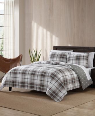 Alder Plaid 3-Pc. Comforter Set, King