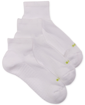 Hue Women's Air Cushion Quarter Top Socks 3 Pack