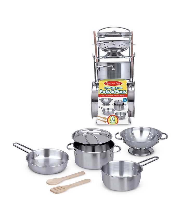 Melissa and Doug Kids' 8Piece Pots & Pans Play Set Macy's