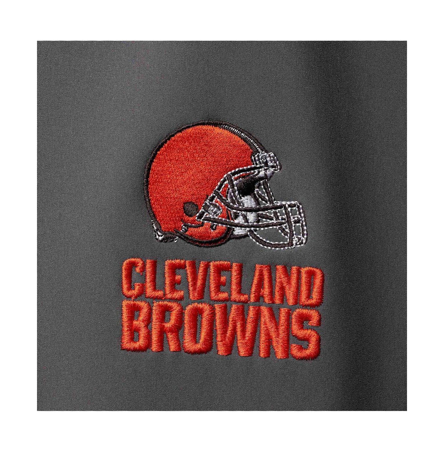 Мужской жилет Dunbrooke Charcoal Cleveland Browns Circle Archer Softshell Full-Zip Vest — фото 3