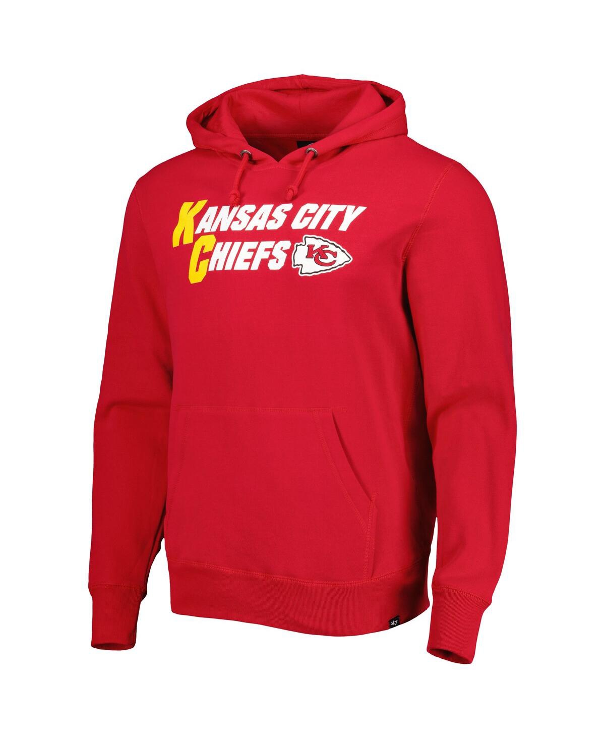 Men's '47 BrandKansas City Chiefs Regional Headline Pullover Hoodie - Red