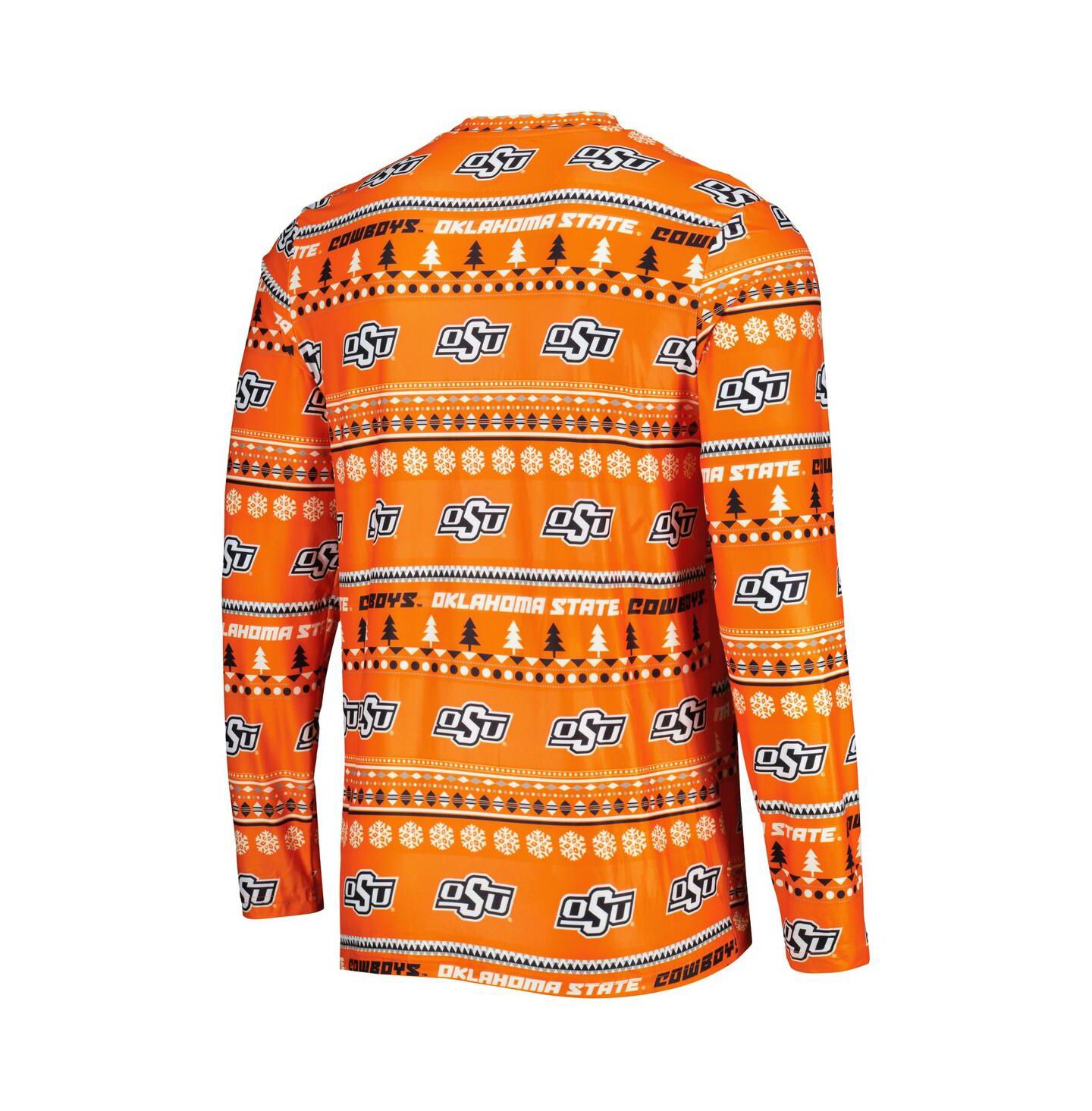 Мужская пижама Concepts Sport Oklahoma State Cowboys Swivel, Orange — фото 2