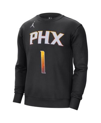 Men's Devin Booker Black Phoenix Suns Statement Name and Number Pullover Sweatshirt