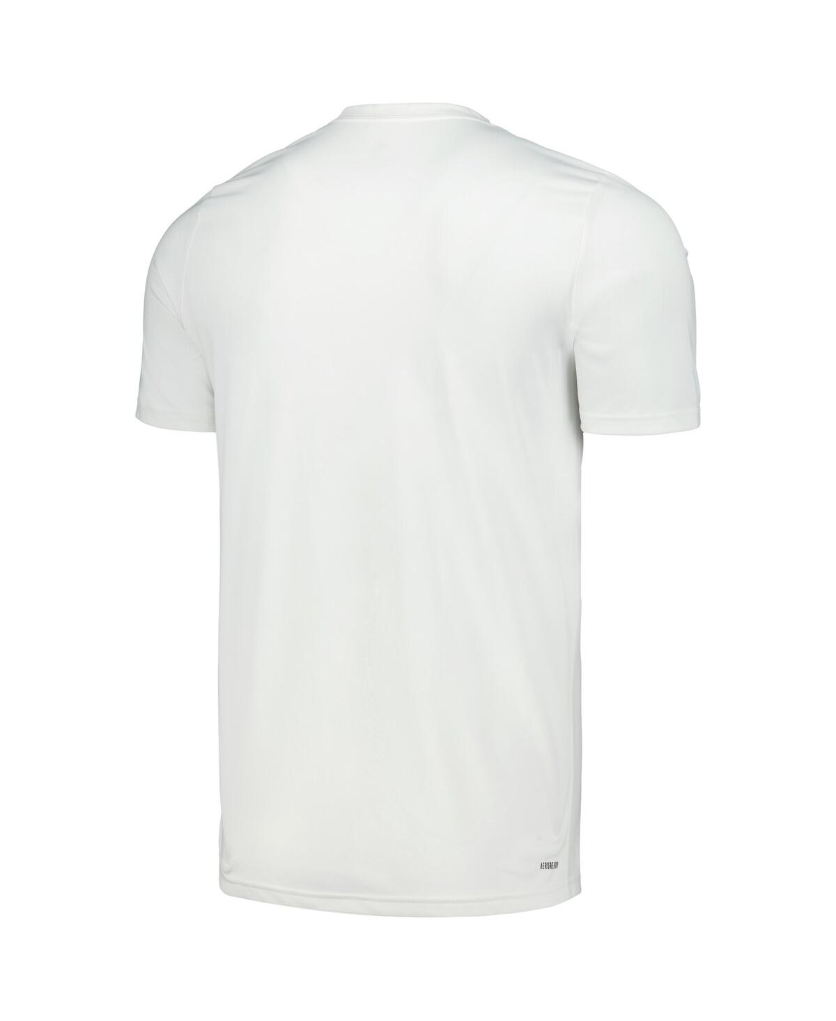 Shop Adidas Originals Men's Adidas White Louisville Cardinals Fadeaway Basketball Pregame Aeroready T-shirt