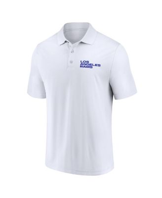 Men's White, Royal Los Angeles Rams Lockup Two-Pack Polo Shirt Set