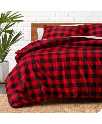 Cotton Flannel King/California King Duvet Cover Set